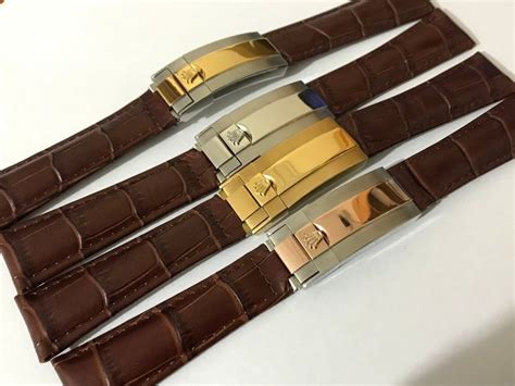 rolex watches leather band|Rolex leather band replacement.